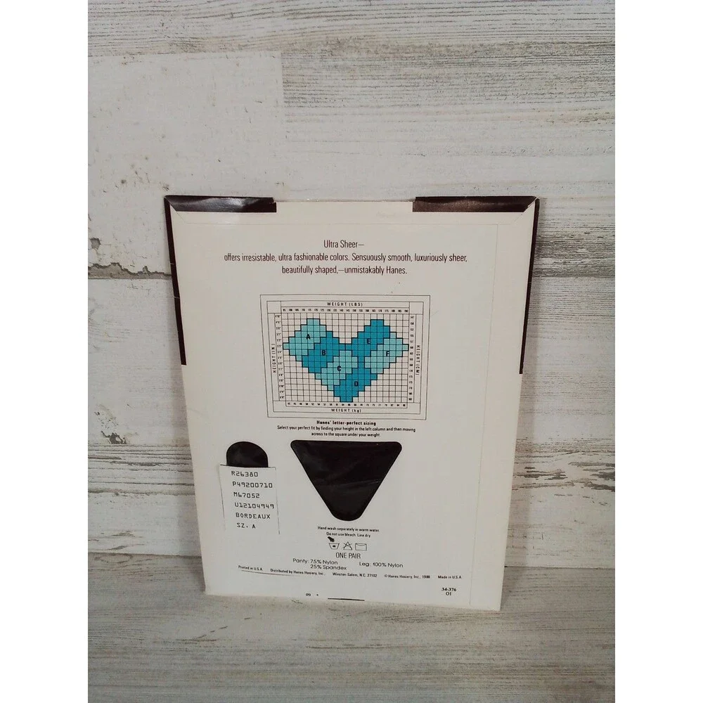 Women's Hanes Ultra Sheer Control Top Sandalfoot Pantyhose Style 710 Size A